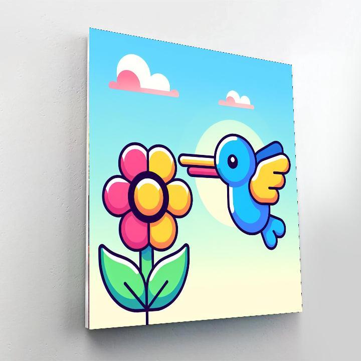 Harmonious Hummingbird Paint By Color