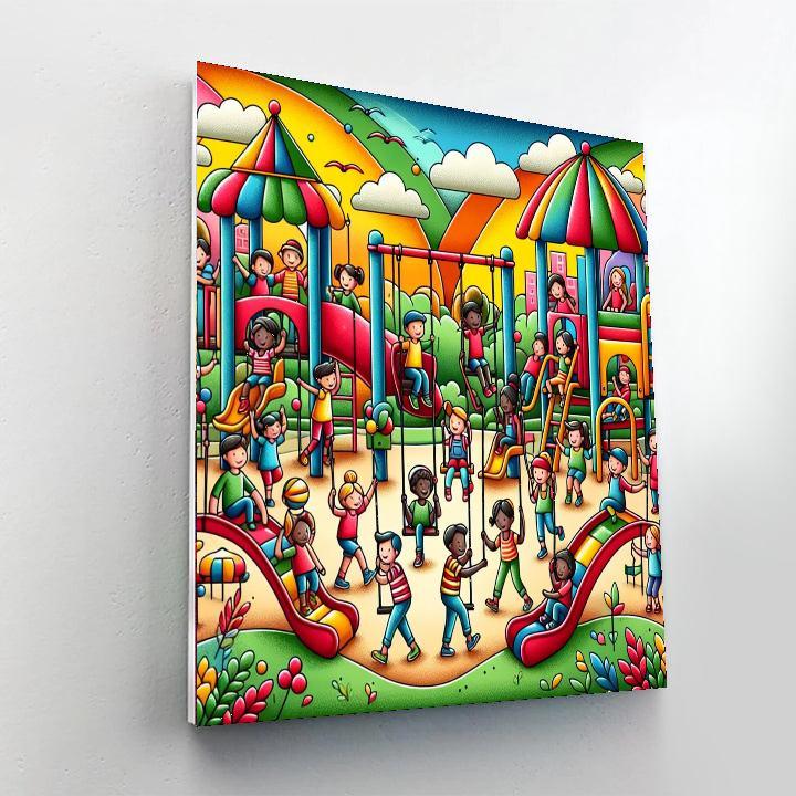 Vivid Imagination Playground Numbered Painting Kits