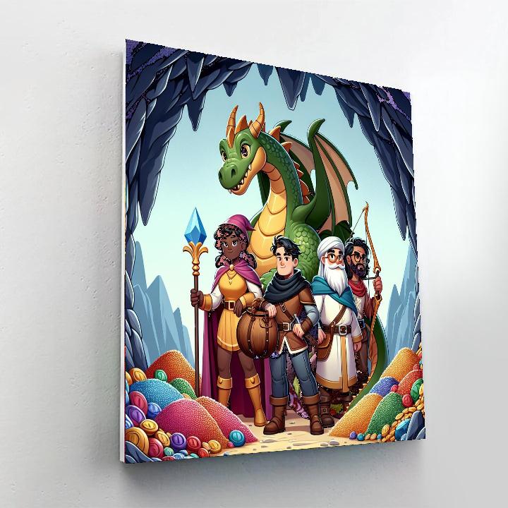 Dragon's Cave Quest Paint By Numbers