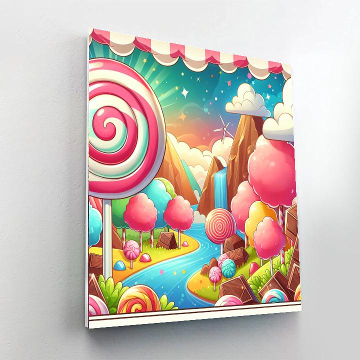Candy Land Dreams DIY Paint By Numbers
