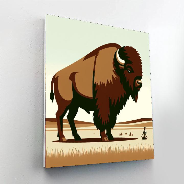 Bold Bison Paint By Numbers Art