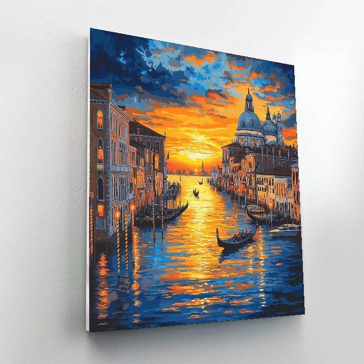 Francesco Guardi Inspired Romantic Venetian Twilight  Paint By Numbers Kits