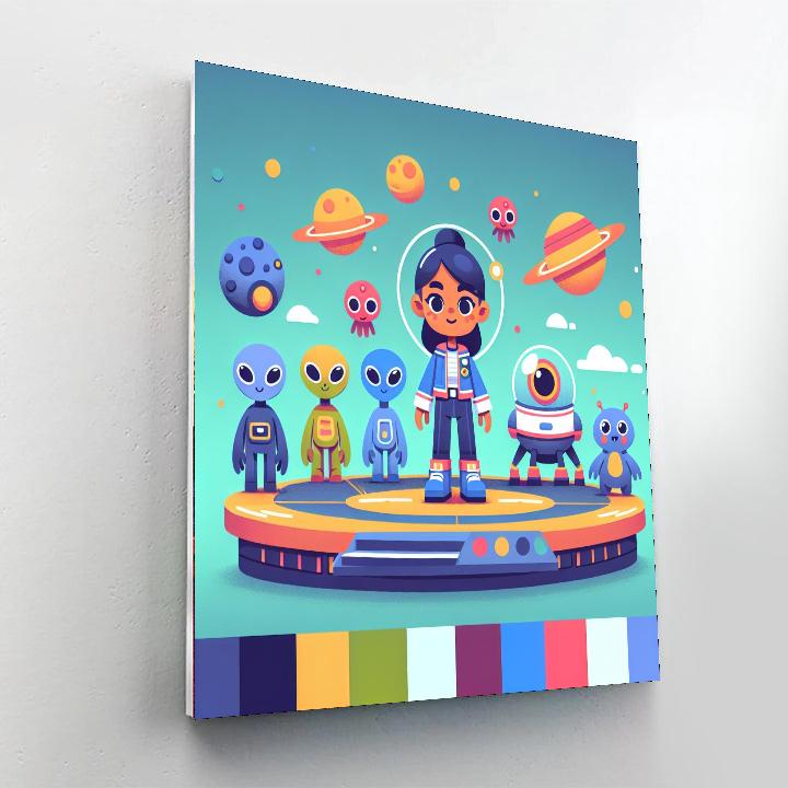 Galactic Battle Station Painting Number Kit