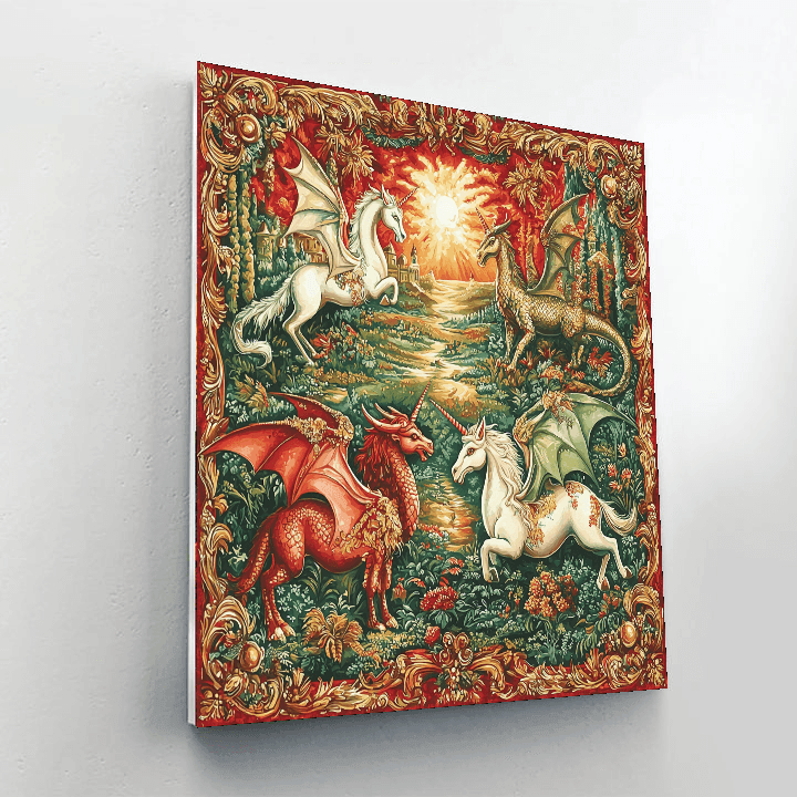 Raphael Inspired Renaissance Mythical Creatures - DIY Painting By Numbers Kit