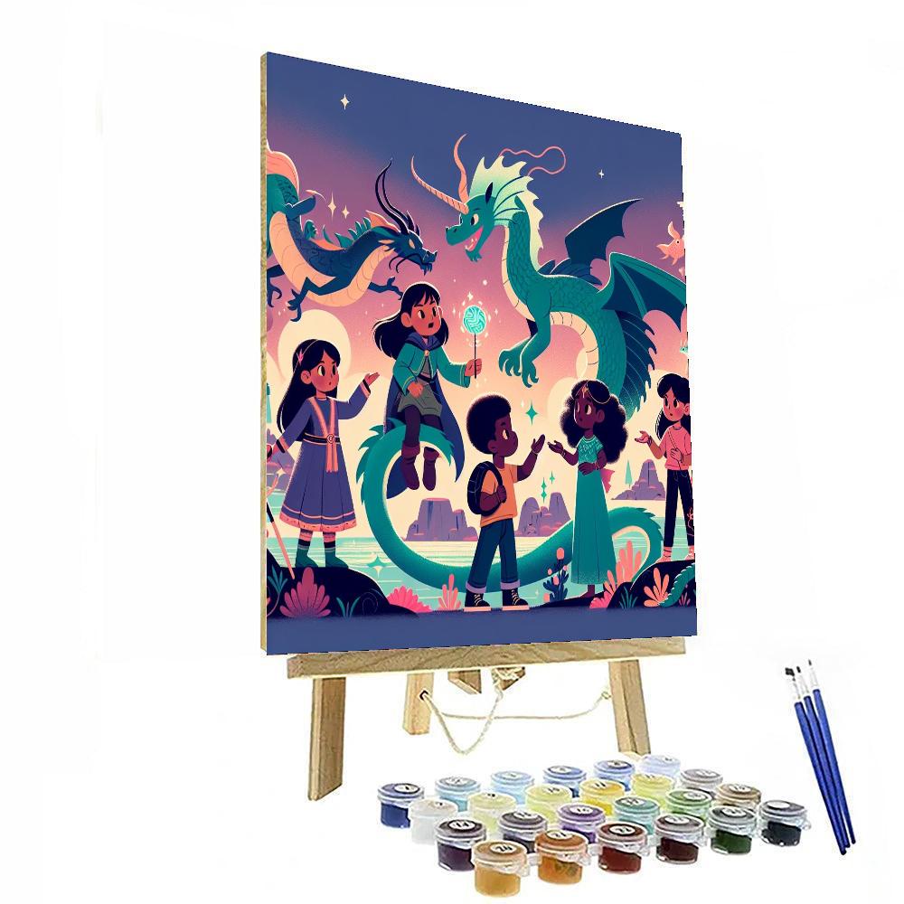 Fantasy Creatures Encounter Number Painting