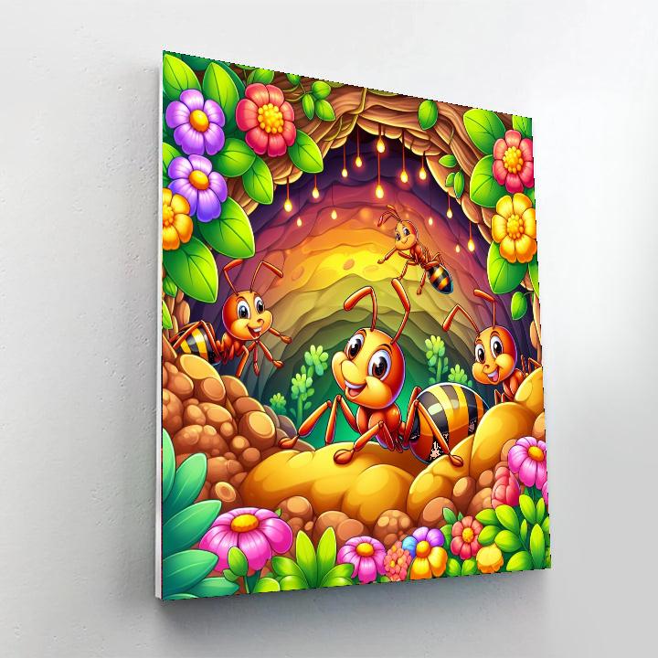 Friendly Ant Colony Numbered Painting Kits