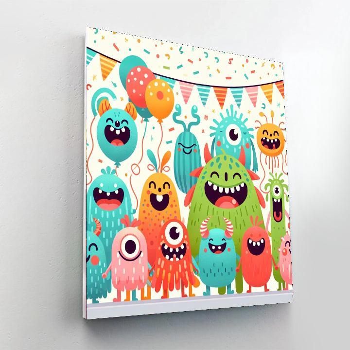 Silly Monster Parade Paint By Numbers Kits
