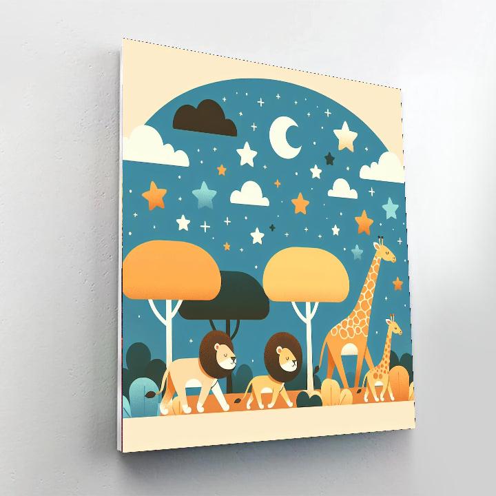 Starry Safari Starlight Numbered Painting Kits