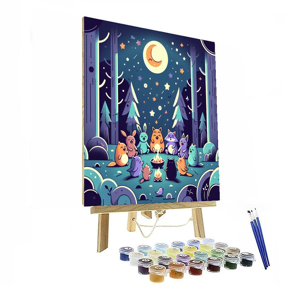 Magical Forest Feast Paint By Numbers Art