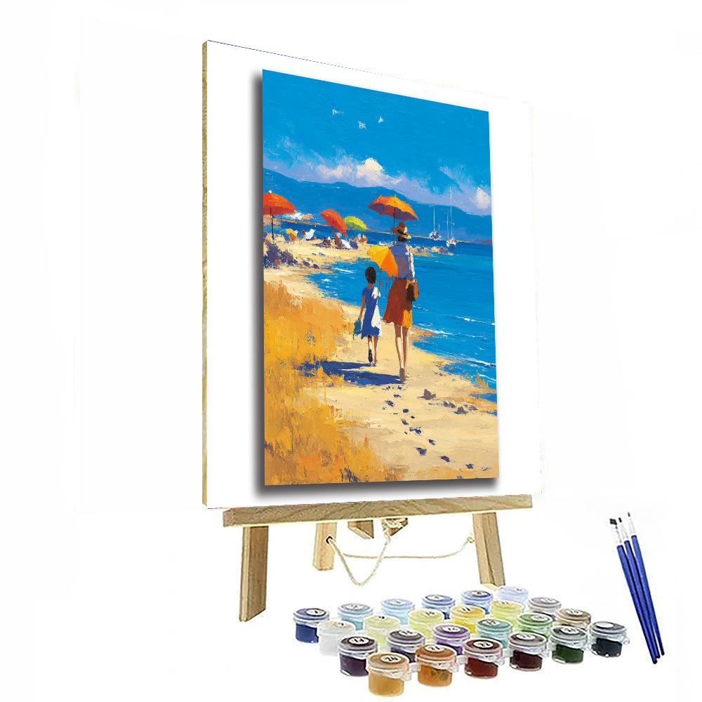 Seaside Memories With Mom DIY Paint By Numbers