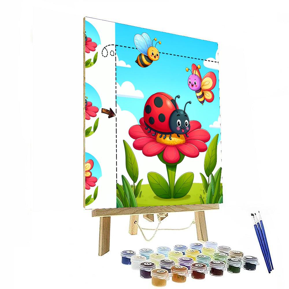 Cute Insect Explorers Paint By Numbers Art
