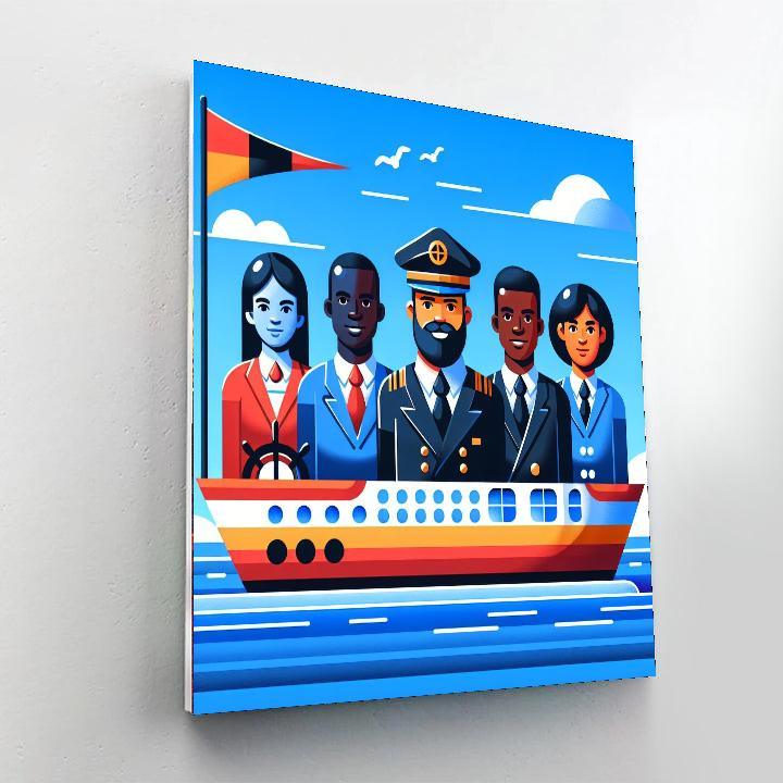 Courageous Captain's Quest Paint By Numbers