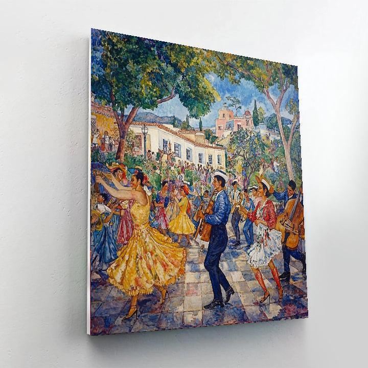 Diego Rivera Inspired Cultural Folklore Celebration  Paint By Numbers