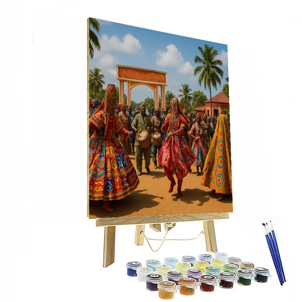 Benin Voodoo Festival - Benin Painting Number Kit