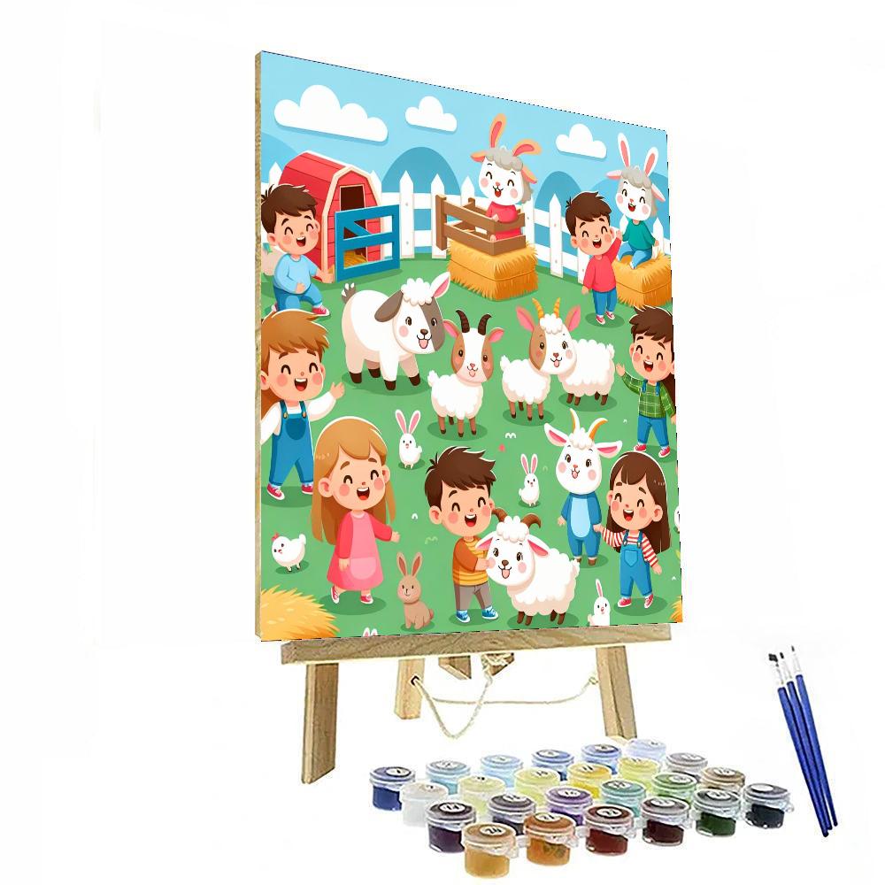 Joyful Petting Zoo Numbered Painting Kits