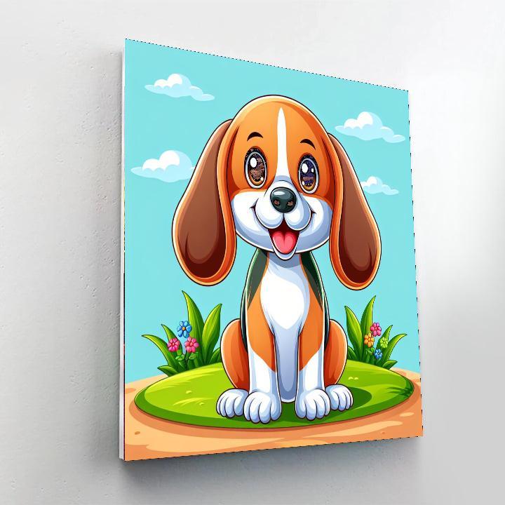 Eager Beagle Paint By Color