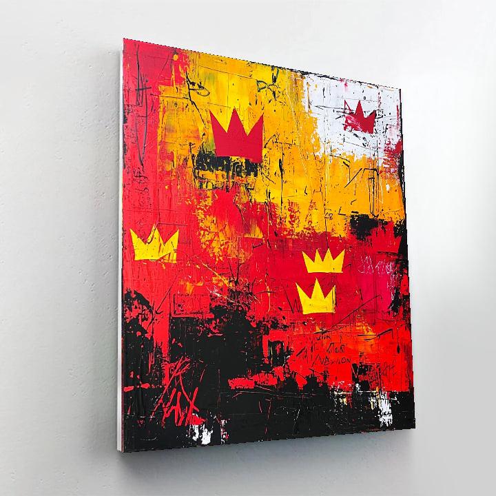 Jean-Michel Basquiat Inspired Crown Of Expression  Paint By Numbers Kits