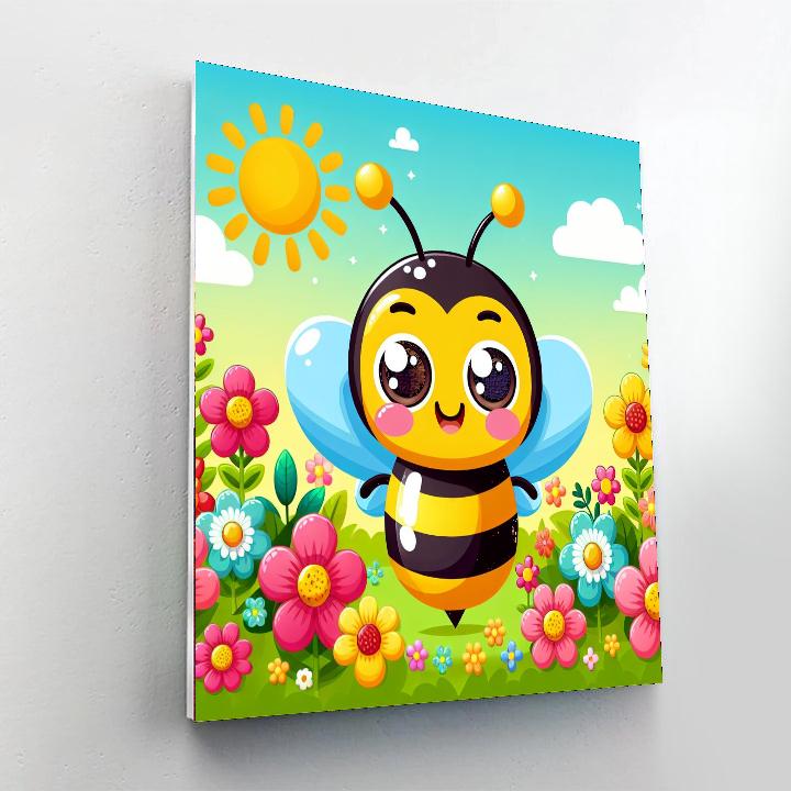 Funny Bee Painting By Numbers Kit