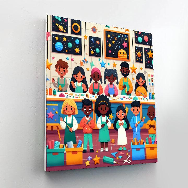 Celestial Crafting Workshop Painting Number Kit