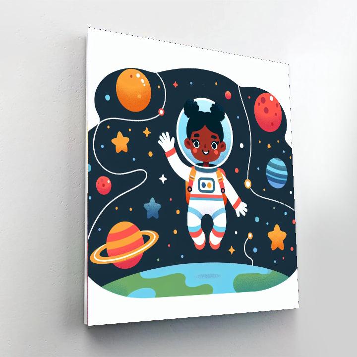 Super Fun Space Painting Number Kit