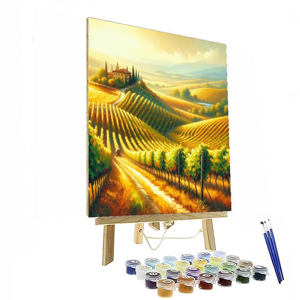 Lush Vineyards Of Tuscany Paint By Number