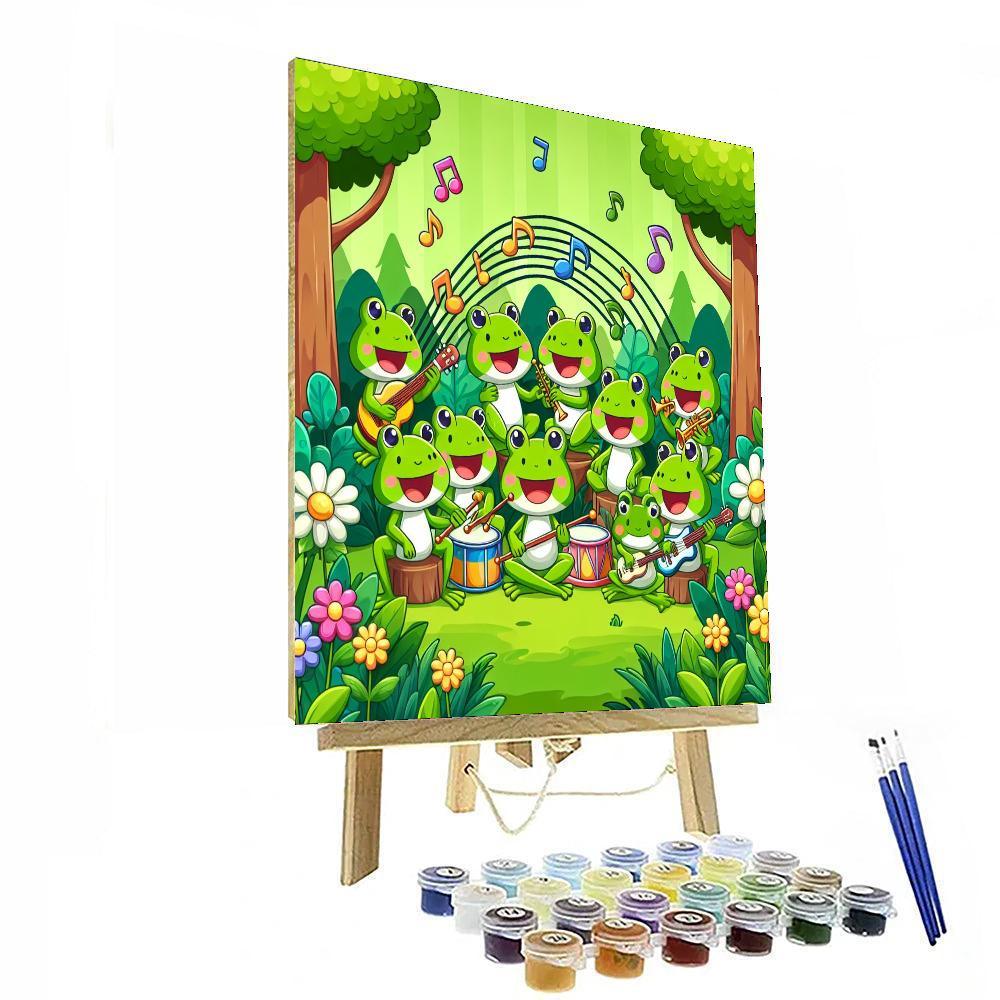 The Singing Frog Band Painting By Numbers Kit