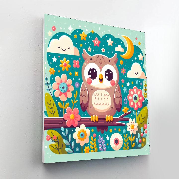 Funky Owl Numbered Painting Kits