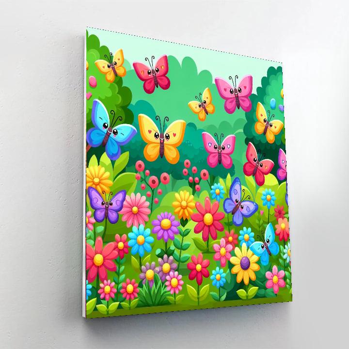 Butterfly Garden Of Colors DIY Paint By Numbers