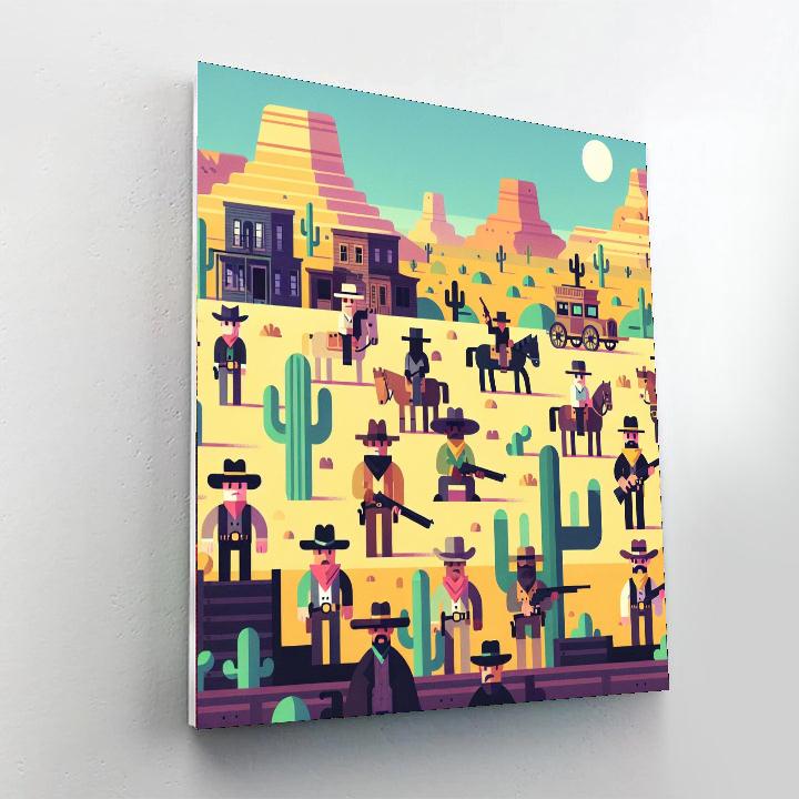 Wacky Wild West Adventure Paint By Numbers Art