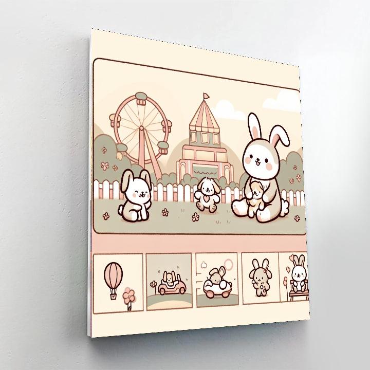 Cuddly Critter Carnival Numbered Painting Kits