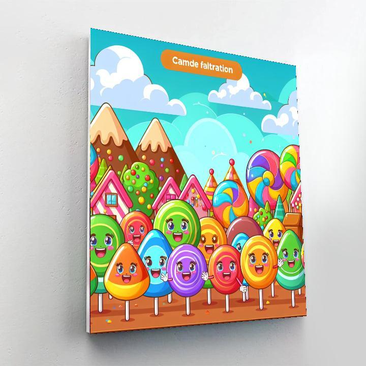 Fantasy Adventure In Candyland Paint By Number