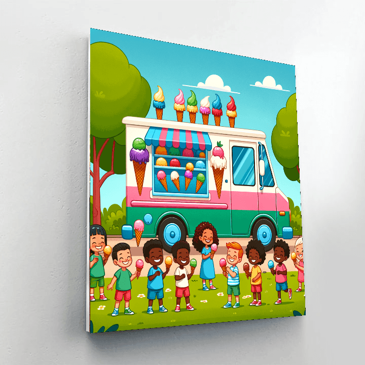 Ice Cream Truck Treats Paint By Numbers
