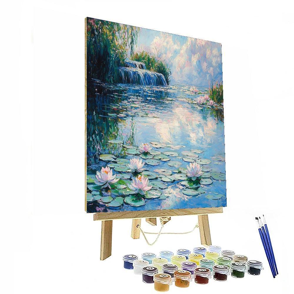 Claude Monet Inspired Tranquil Pond Reflections  Paint By Numbers