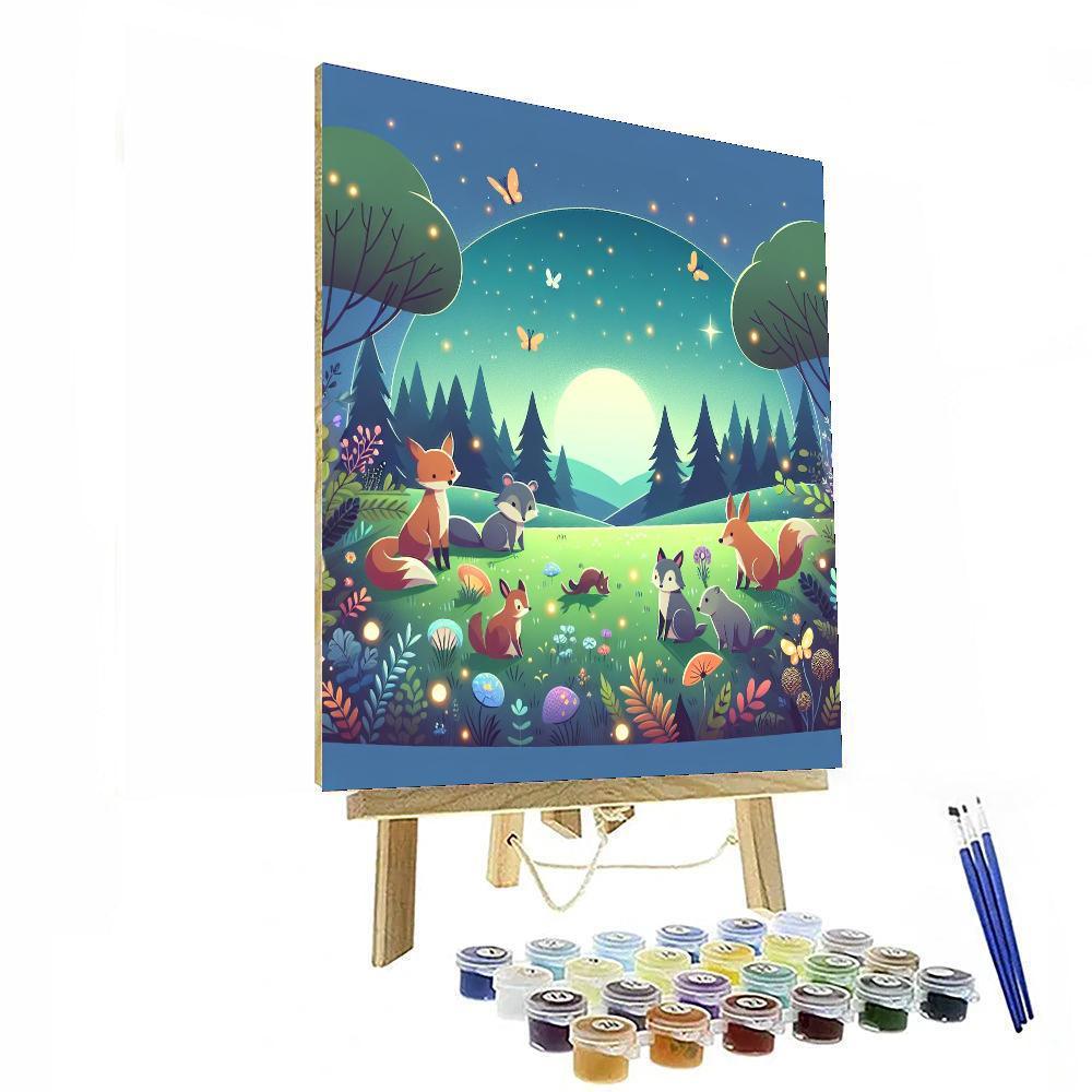 Magical Meadow Gathering Painting By Numbers Kit