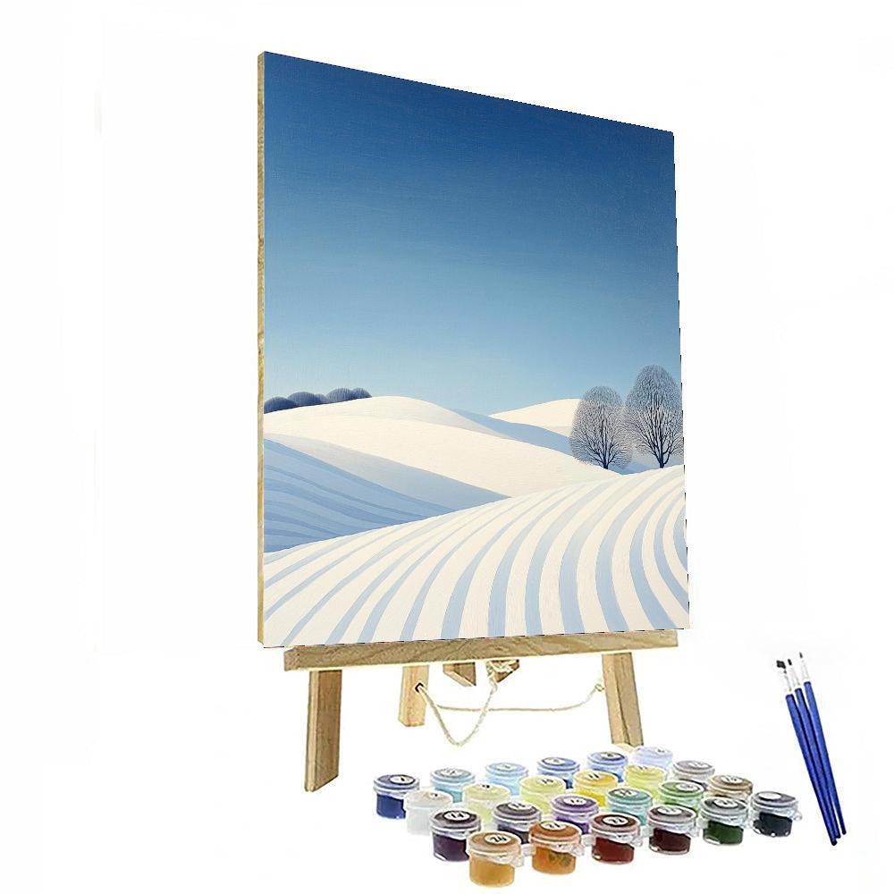 Georgia O'Keeffe Inspired Frozen Beauty  Number Painting