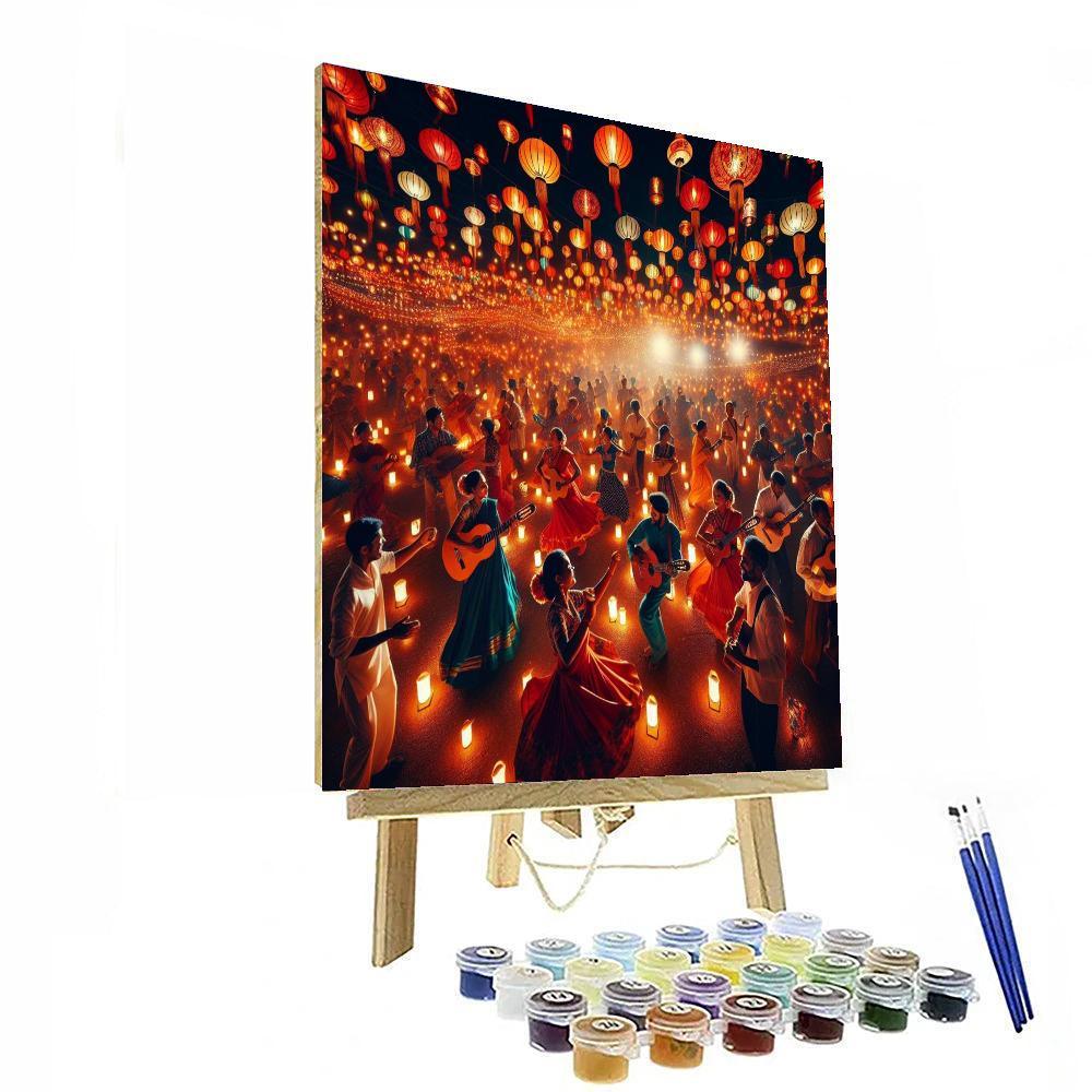 Celebratory Festival Lights Paint By Number