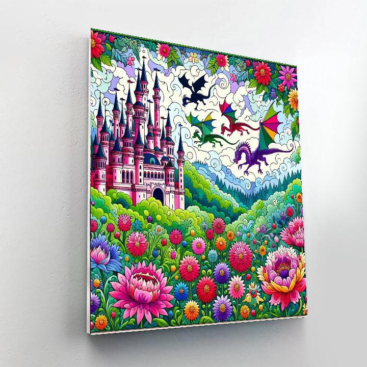 Joyful Fantasy Castle Painting By Numbers Kit