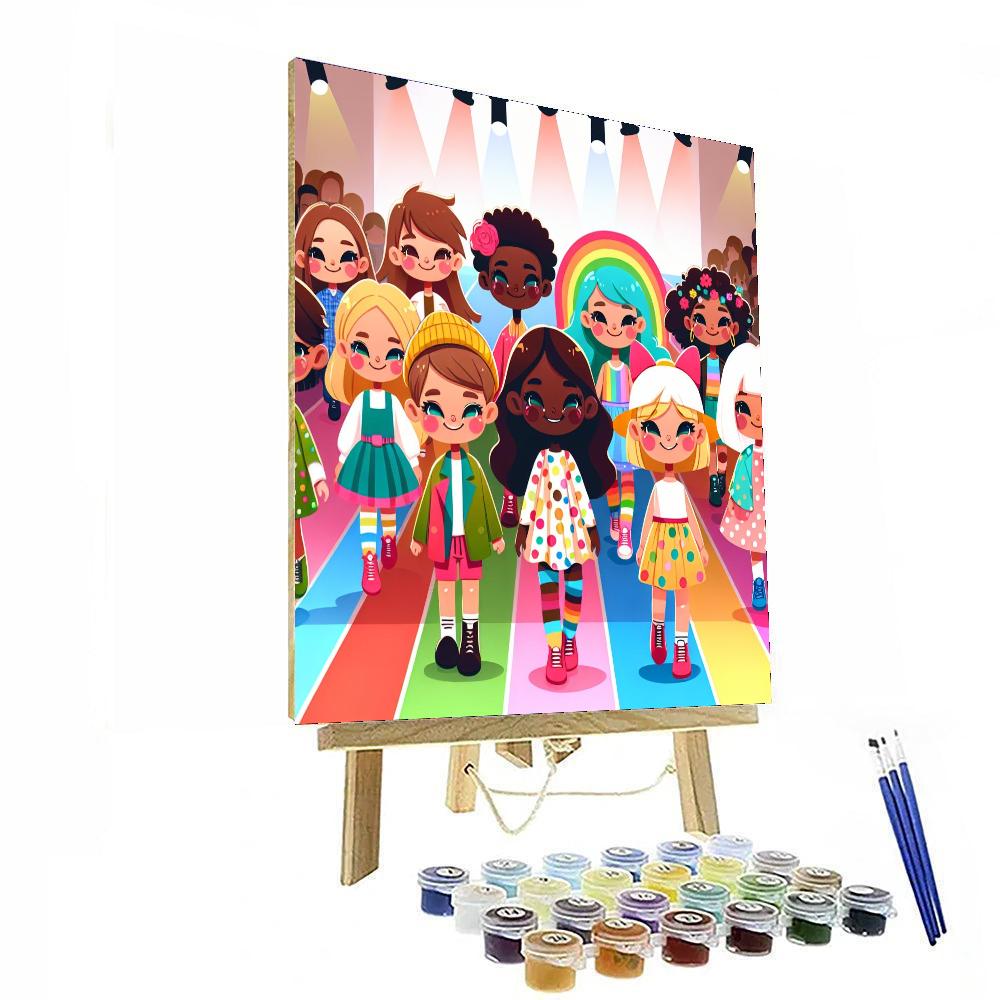 Funky Fashion Numbered Painting Kits