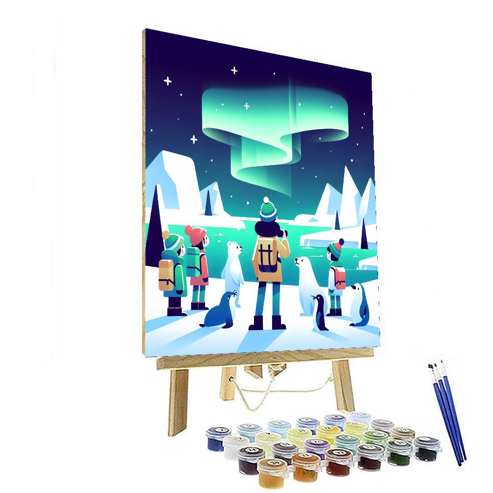 Arctic Aurora Quest Paint By Numbers Art