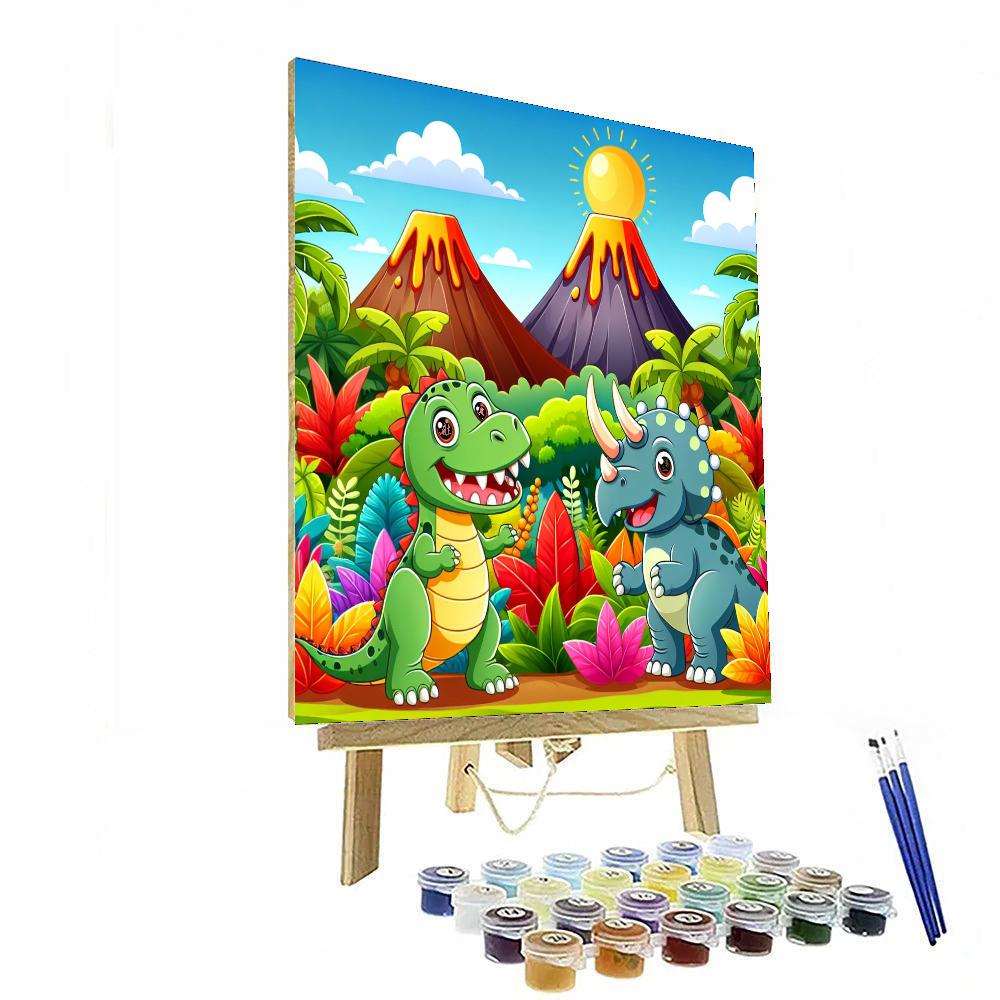 Dinosaur Playland Paint By Numbers Kits