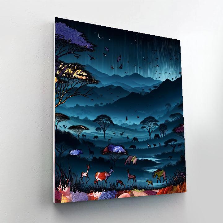 Midnight Safari Journey Painting Number Kit