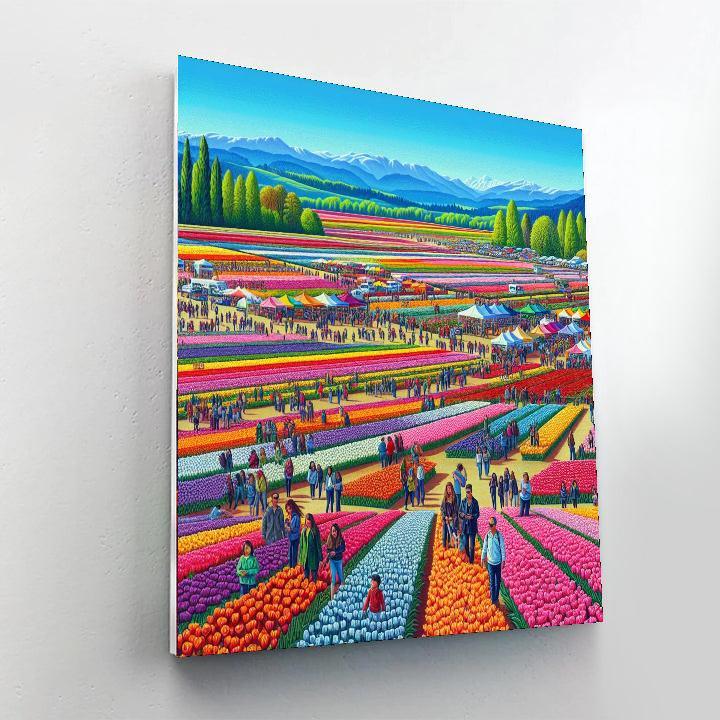 Tulip Festival - Skagit Valley, Washington, Usa Paint By Number