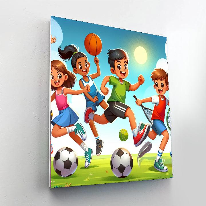 Super Fun Sports Painting By Numbers Kit