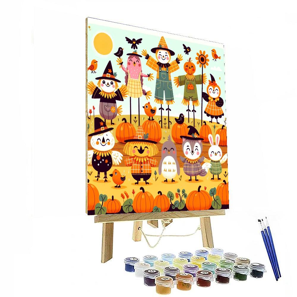 Pumpkin Patch Parade Painting By Numbers Kit