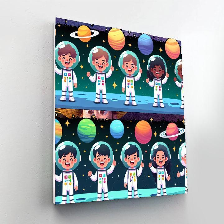 Outer Space Explorer's Journey Numbered Painting Kits