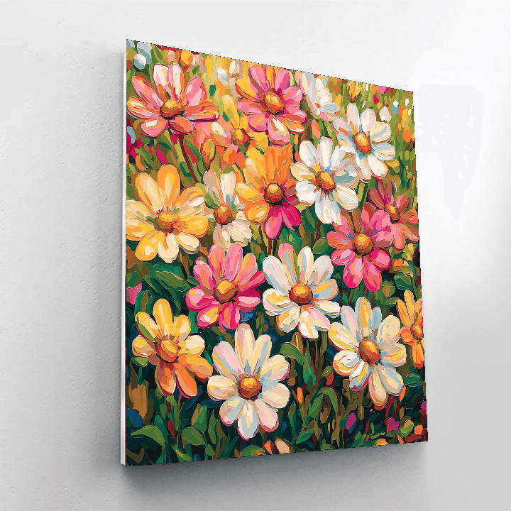 Van Gogh Inspired Joyful Blooms In Motion  Painting By Numbers Kit