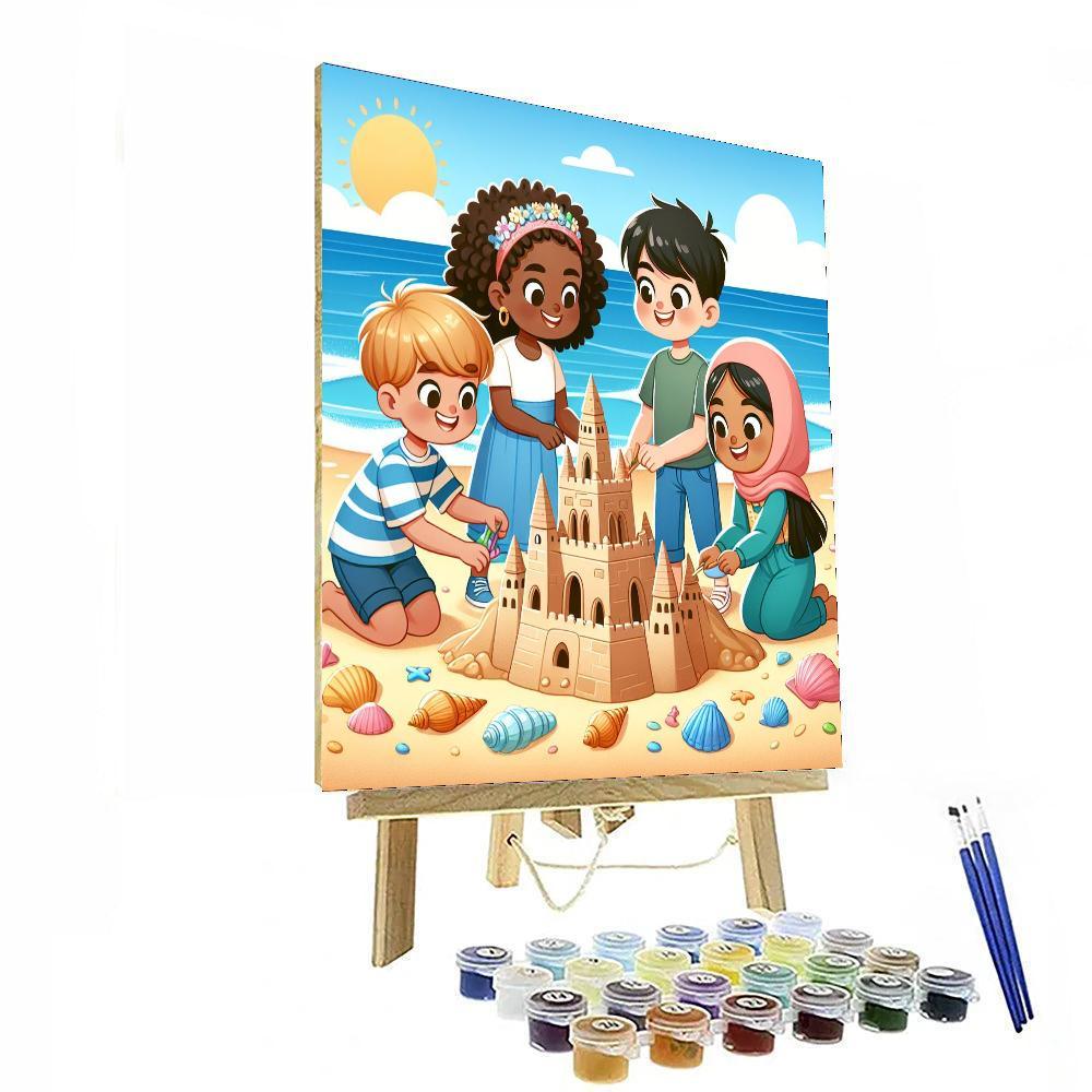 Seaside Sandcastle Kingdom Painting Number Kit