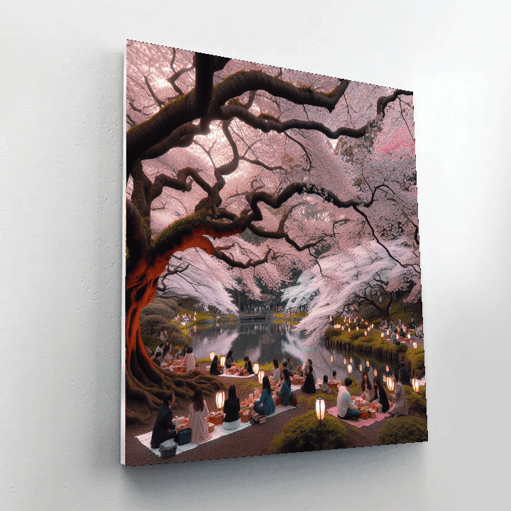 Tokyo Cherry Blossom Festival Paint By Color