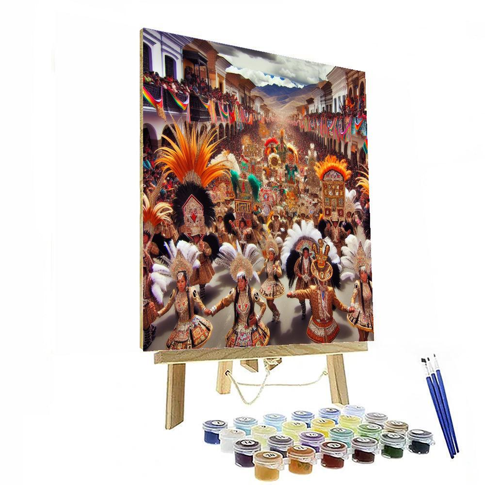 Festival De La Virgen De La Candelaria Painting By Numbers Kit
