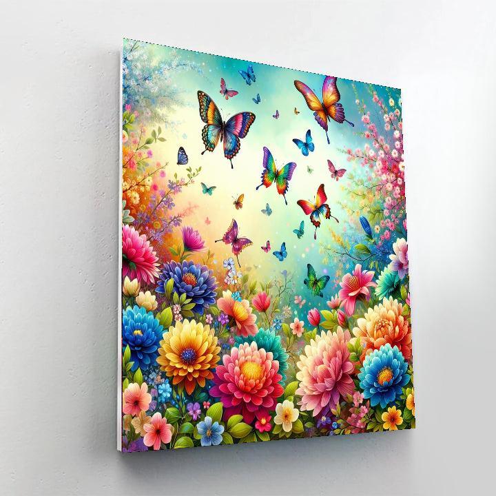 Colorful Garden Adventure Paint By Numbers Kits